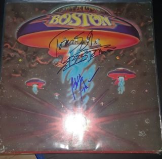 Boston Rock Icons Tom Scholz Barry Goudreau Signed Autograph Sketch Rare Proof