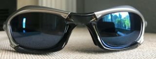 Oakley Splice Fmj Silver - Crystal/ice Iridium Sunglasses Rare Vintage