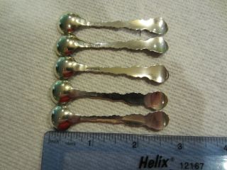 Gorham Strasbourg Sterling Salt Spoons (Set of 5) Old Mark (2 3/4 