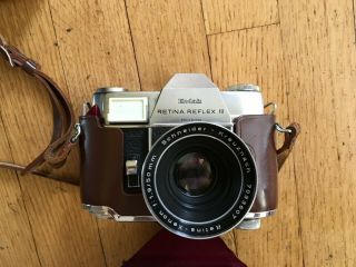 Vintage Kodak Retina Reflex III 35MM Camera & Extra Lenses & Carrying Bag 5