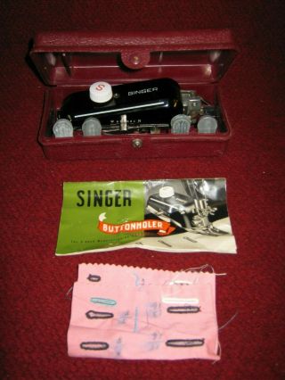 Vintage Singer 301A Sewing Machine with Case and Attachments circa 1956 5