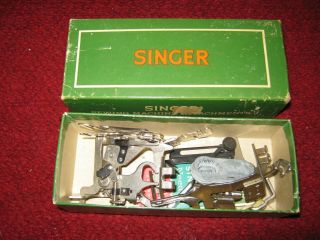 Vintage Singer 301A Sewing Machine with Case and Attachments circa 1956 7
