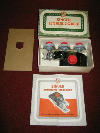 Vintage Singer 301A Sewing Machine with Case and Attachments circa 1956 8