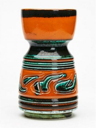 Vintage Poole Pottery Vase By Anne Godfrey C.  1965 - 70