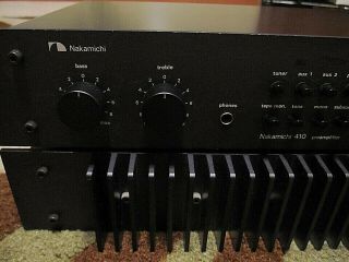 NAKAMICHI 420 Power Amp & 410 Pre Amplifier Rare EUC 2