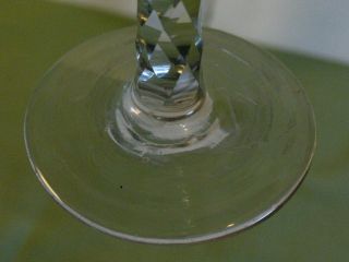 ANTIQUE UNIQUE CUT CRYSTAL MOUTH BLOWN HAND ETCHED WHEAT & LEAFS CHAMPAGNE GLASS 6