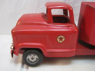 Vintage Buddy L Texaco Gas Oil Tanker Truck & Trailer Pressed Steel Toy (CONS) 7