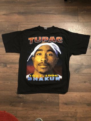 Very Rare Vintage Tupac Shakur Bootleg Memorial Rap T Shirt Makaveli 2pac Rip L