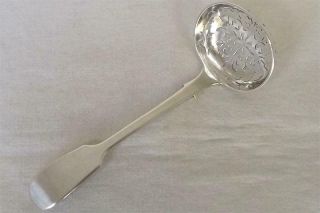 A Fine Antique Solid Sterling Silver Victorian Sugar Sifter Ladle London 1877.
