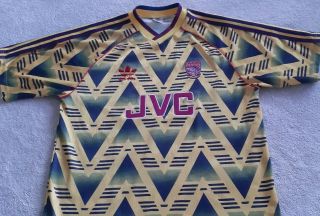 Vintage Arsenal Footbll Shirt Bruised Banana 1991/1993