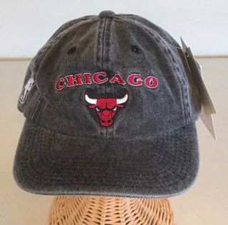 Vintage 90’s Chicago Bulls Sports Specialties Hat Cap Demin Rare Nike Jordan