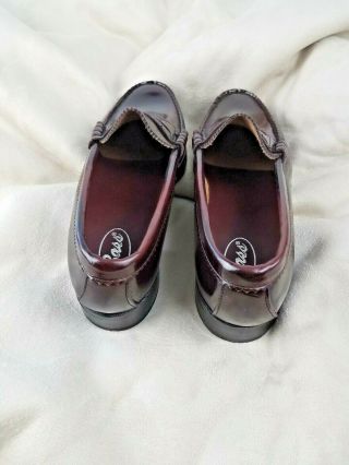 G.  H.  Bass & Co.  Women ' s Varsity Leather Loafers,  Size 9 D,  Burgundy,  VINTAGE 7