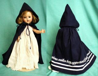 HAZEL TWIGG No.  122 Patriotic SHELLY United States NAVY Vintage Composition Doll 10