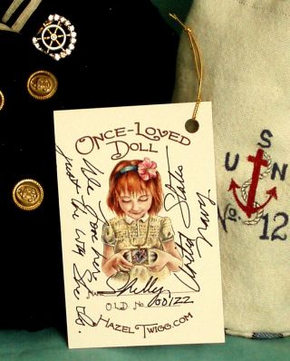 HAZEL TWIGG No.  122 Patriotic SHELLY United States NAVY Vintage Composition Doll 12