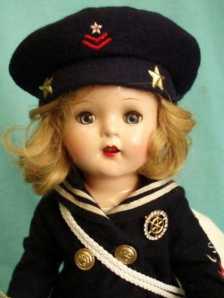 Hazel Twigg No.  122 Patriotic Shelly United States Navy Vintage Composition Doll