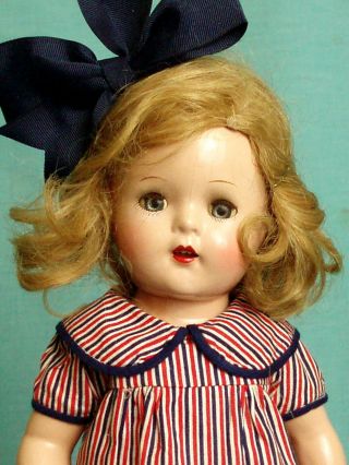 HAZEL TWIGG No.  122 Patriotic SHELLY United States NAVY Vintage Composition Doll 4