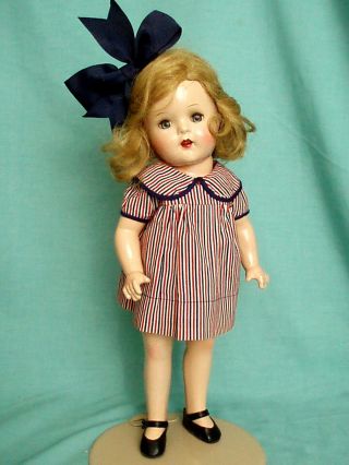 HAZEL TWIGG No.  122 Patriotic SHELLY United States NAVY Vintage Composition Doll 5