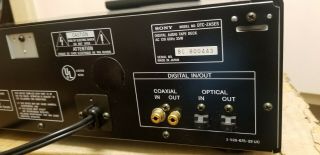 Sony DTC - ZA5ES DAT Deck Japan 1995 digital audio tape player recorder Rare 6