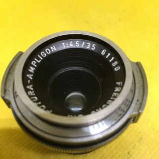 Vintage Futura Ampligon 35mm Camera Lens Complete With Finder And Case.