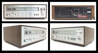 Vintage Yamaha Cr - 400 Silver Faced Natural Sound Stereo Receiver 80w 2