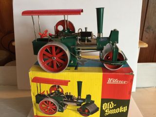 Vintage Wilesco West Germany No.  36 Live Steam Roller Tractor “old Smoky” W/box