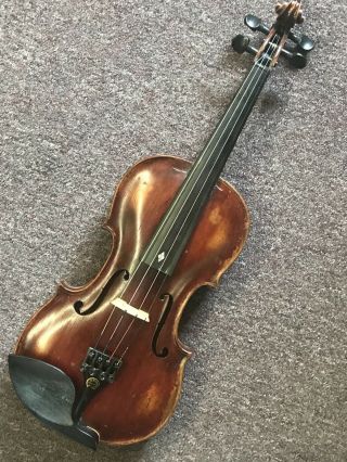 Antique Hopf Violin Fiddle Kronotone With Vintage Case