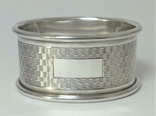 Vintage Hallmarked Sterling Silver Napkin Ring (not Inscribed) – 1958 (37g)