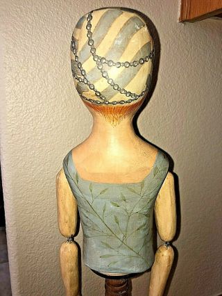 Vintage Enesco Mary Heather Gibbs Paper Mache Figure Madeleine Mannequin Doll 4