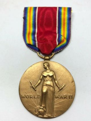 Wwii Ww2 Us U.  S.  Victory Medal,  Army,  Military,  Ribbon,  Bar,  World War Two