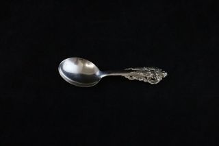 Wallace Grande Baroque Sterling Silver Baby Spoon - 4 " - No Mono