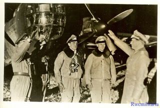 Press Photo: Best Luftwaffe Do.  217 Bomber Aircrew Congratulated On 1000 Mission