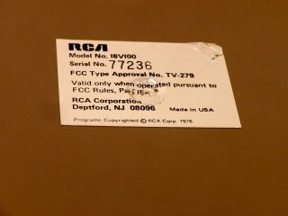 VINTAGE RCA STUDIO 11 CONSOLE SER 77236 NOT RCAX2 - 4 3