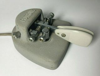 Vtg Autronic Paddle Morse Code Key Ham Radio Telegraph Keyer Bug