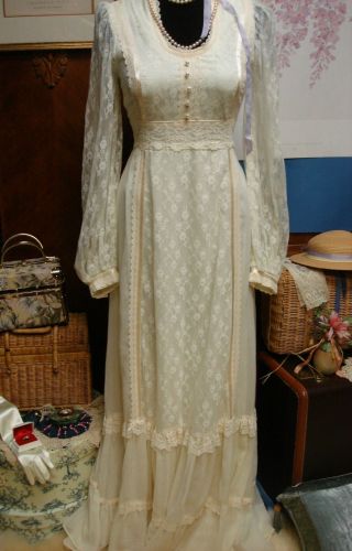 GUNNE SAX Wedding Romantic Sexy All Lace Satin Lined Maxi Dress Just Say I DO 5