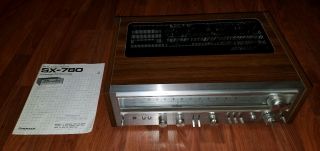 Pioneer Amplifier Sx - 780 Am/fm Stereo Receiver Vintage Rare L@@k