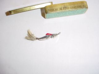 RARE Paper Insert 1922 AL FOSS Shimmyette 8 Fly Rod Lure 6