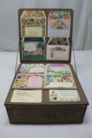 Vintage Greeting Cards W/ Envelopes Salesman Door To Door Kit