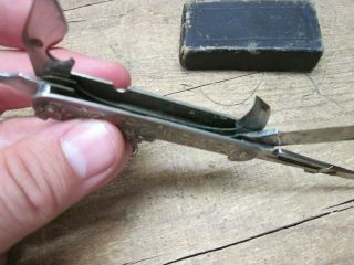 vintage Japanese Oriental Pocket Knife Multi Tool Ornate Sterling Silver Sides 5