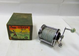 Vintage Penn Senator Star Drag 3/0 112 Game Fish Reel Phila.  Pa