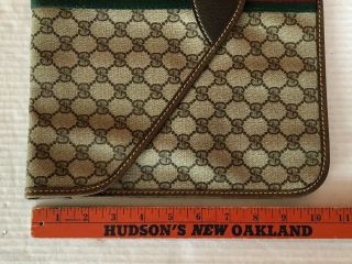 Vintage Gucci GG Leather/Canvas Laptop Case/Sleeve or Clutch/Pouch 4
