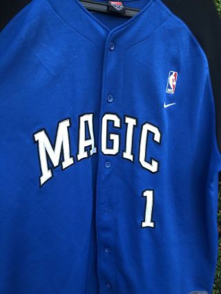 Rare Vintage Nike NBA Orlando Magic Tracy Mcgrady Tmac Jersey 3