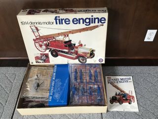 Entex 1914 Dennis Motor Fire Engine 1/16 Scale Vintage Model Kit