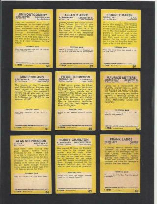 45/47 SET 55 - 101 A&BC GUM FOOTBALLERS YELLOW BACK CARDS 1968 VINTAGE 3