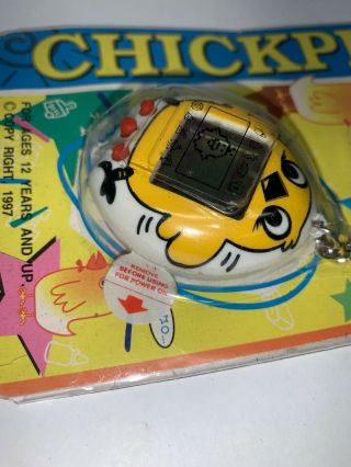 Rare 1997 CHICK PET Virtual Hand Held Game Chicken Keychain Vintage Toy NIP 4