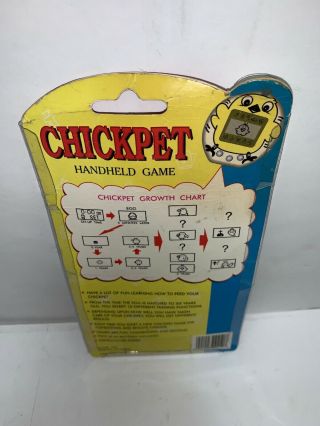 Rare 1997 CHICK PET Virtual Hand Held Game Chicken Keychain Vintage Toy NIP 8