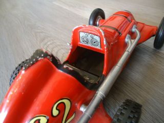 Vintage 1950 ' s Roy Cox Thimble Drome Champion Race Tether Car Toy 5
