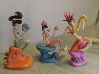 Disney Little Mermaid Ariel Sisters Figure Set 6 Vintage Poseidon Complete 4