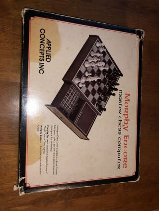 Morphy Encore Master Chess Computer Vintage Game Applied Concepts Receipt 1981