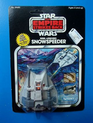 Vintage Star Wars Kenner Esb Die - Cast Snowspeeder Moc.