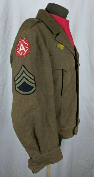 Wwii Ike Jacket 9th Army Eto Sergeant
